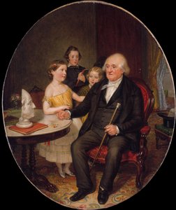 偉大な祖父の革命物語-ザカリアグリーン牧師の肖像、1852年。 作： William Sidney Mount
