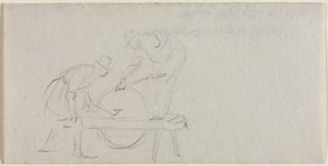 斧を磨く 作： William Sidney Mount