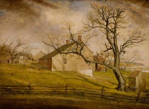 ロングアイランドファームハウス 作： William Sidney Mount