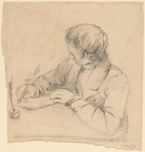 シェパード・アロンゾ・マウント、23歳[直筆] 作： William Sidney Mount