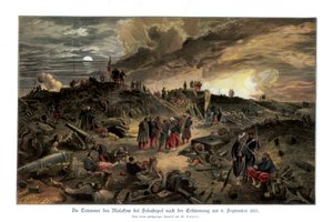 マラコフの内部、1855年9月8日、1900年。 作： William Crimea Simpson