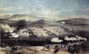 1854年10月25日のバラクラバの戦い。軽旅団の突撃 作： William Crimea Simpson