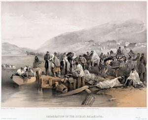 1855年、バラクラでの病人の乗船