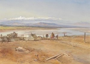 Chenab-joki, Punjab 作： William Simpson
