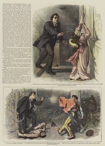 西の森のエピソードのイラスト、Bret Harte（chromolitho） 作： William Small