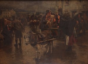 雨の愛の笑い、1891 作： William Small