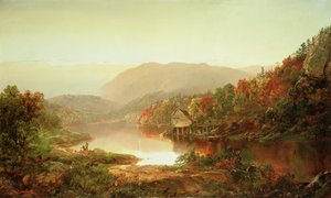 1864年ウェストバージニア州、グラフトン近くのシーン 作： William Sonntag