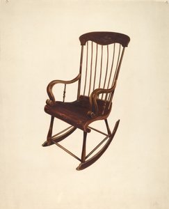 ロッキングチェア：ビショップ・ヒル 作： William Spiecker