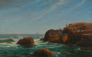 キャッスル・ロック、ナハント 作： William Stanley Haseltine