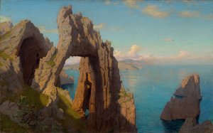 カプリのナチュラル アーチ 作： William Stanley Haseltine