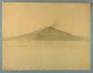 イタリア、ソレントのヴェスヴィオ山の研究 作： William Stanley Haseltine