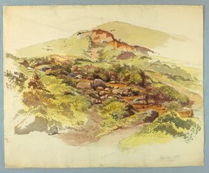 風景の研究、バヴェーノ、マッジョーレ湖、イタリア 作： William Stanley Haseltine