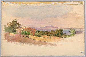 風景の研究、ソレント 作： William Stanley Haseltine