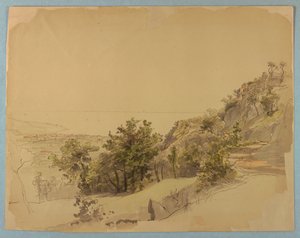 風景の研究、ソレント、イタリア 作： William Stanley Haseltine