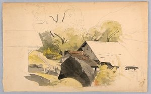 風景の研究、スイス 作： William Stanley Haseltine