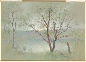 海外、バイエルン州トラウンシュタイン 作： William Stanley Haseltine