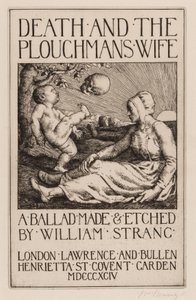 死とプラウマンズの妻、1892年 作： William Strang