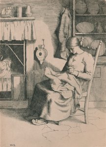 彼女の仕事での慈悲、c1916 作： William Strang