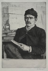 自画像 作： William Strang
