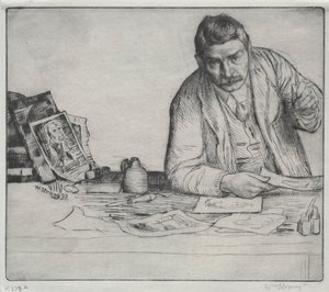 自画像 - 「エッチャー」 作： William Strang