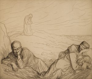 庭の苦悶 作： William Strang