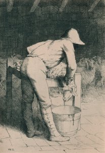 肉屋と羊、c1916 作： William Strang
