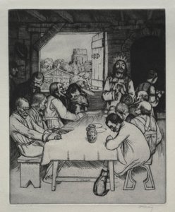 最後の晩餐、1889年。 作： William Strang