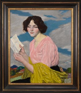 ラブレター（ドラ・ラブベットの肖像）c.1918 作： William Strang