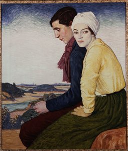 待ち合わせ場所、1915 作： William Strang