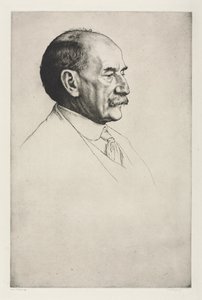 トーマスハーディ、右向き、1910年。 作： William Strang