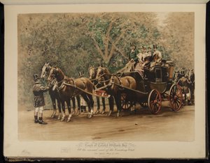 ウィリアム・ジェイ大佐のコーチ - コーチング・クラブの年次大会にて - ニューヨーク、5月27日 作： William Sullivant Vanderbilt Allen