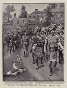 ハンプトンコートにインドの戴冠式派遣団が到着 作： William T. Maud