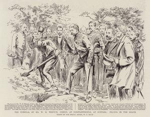 WHレンチの葬儀、コンスタンティノープル総領事、スキュタリで墓を埋める 作： William T. Maud