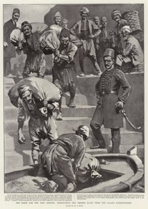 ポルタと郵便局、ガラタ船着場からイギリスの郵便物を発送 作： William T. Maud