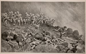 Ladysmithへの大攻撃：The Devons Clearing Wagon Hill 作： William T. Maud