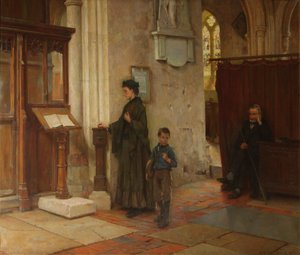 未亡人のダニ、1890 作： William Teulon Blandford Fletcher
