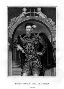 ヘンリーハワード、サリー伯、イギリスの貴族と詩人、1829年。