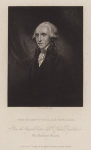 ウィリアム・ウィンダム（イギリスのホイッグ派の政治家）（エングレーヴィング 作： William Thomas Fry