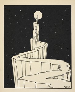 月への道、「W. B. イェイツによって紹介されたイメージの本」のプレート 39 作： William Thomas Horton