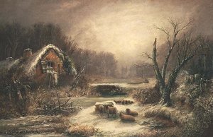 冬の森の風景 作： William Thomas Such