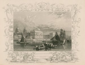 グリニッジ病院、ロンドン 作： William Tombleson