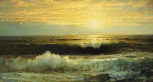 オレンジ色の夕日、1897年