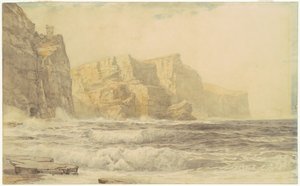 バルダート城、キルキー、クレア州、アイルランド 作： William Trost Richards