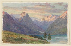ノルウェーのフィヨルド 作： William Trost Richards