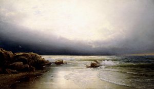 ランズエンド-ニュージャージーコースト、1887 作： William Trost Richards