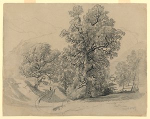 風景, ラウターブルンネン, スイス 作： William Trost Richards
