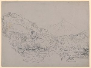 風景, マイリンゲン, スイス 作： William Trost Richards