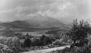 チョコルア山と湖、1873年。 作： William Trost Richards