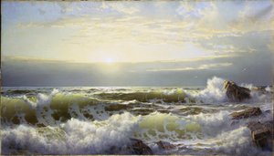 コネチカット州外、ニューポート、1904 作： William Trost Richards