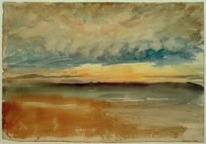 嵐の夕日 作： Joseph Mallord William Turner
